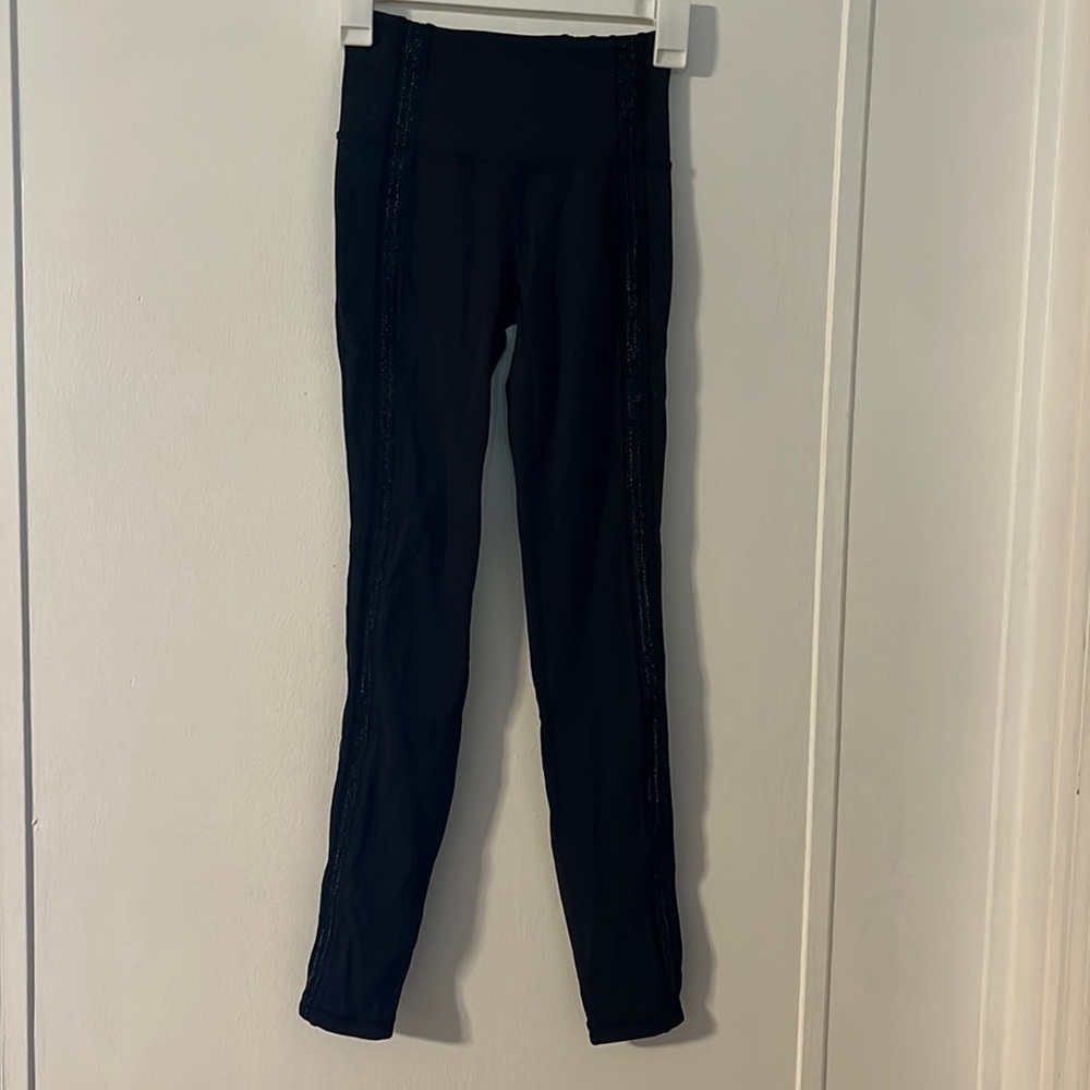 Lululemon black with lace detail
